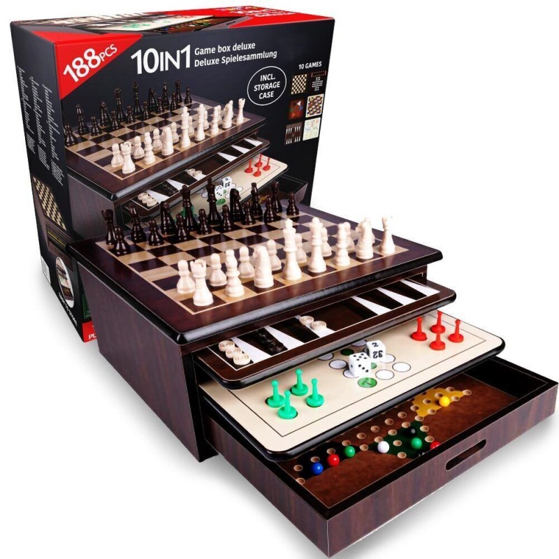 SET KIT GIOCHI 10IN1 SCATOLA SCRIGNO