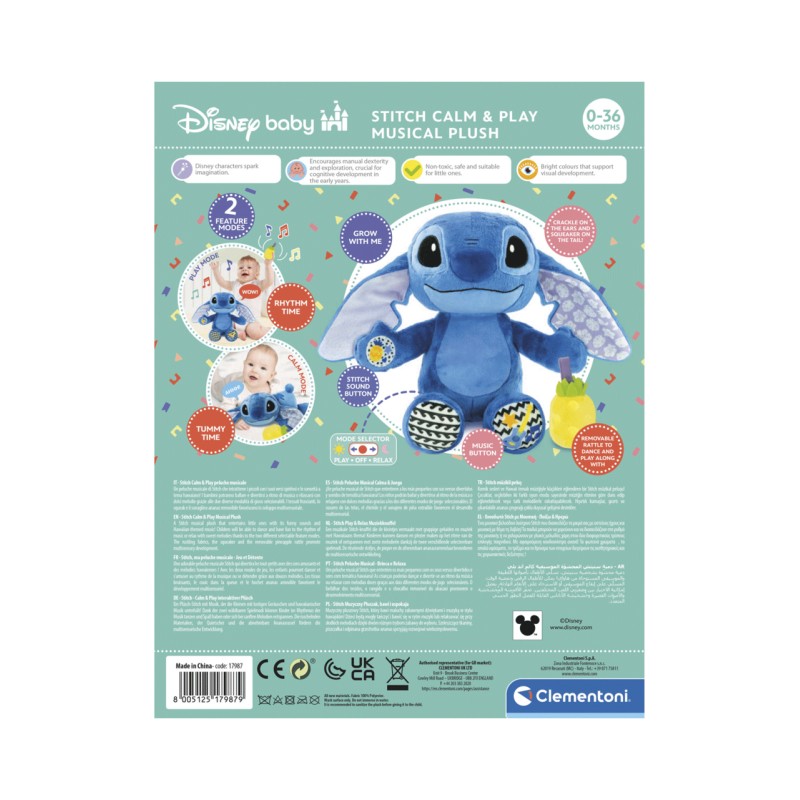 STITCH PELUCHE MUSICALE