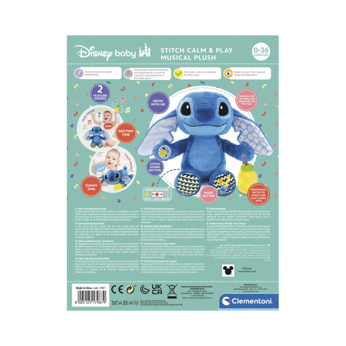 STITCH PELUCHE MUSICALE