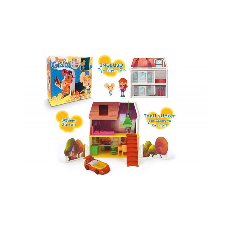 TOPO GIGIO CASA  CON 2 PERSONAGGI