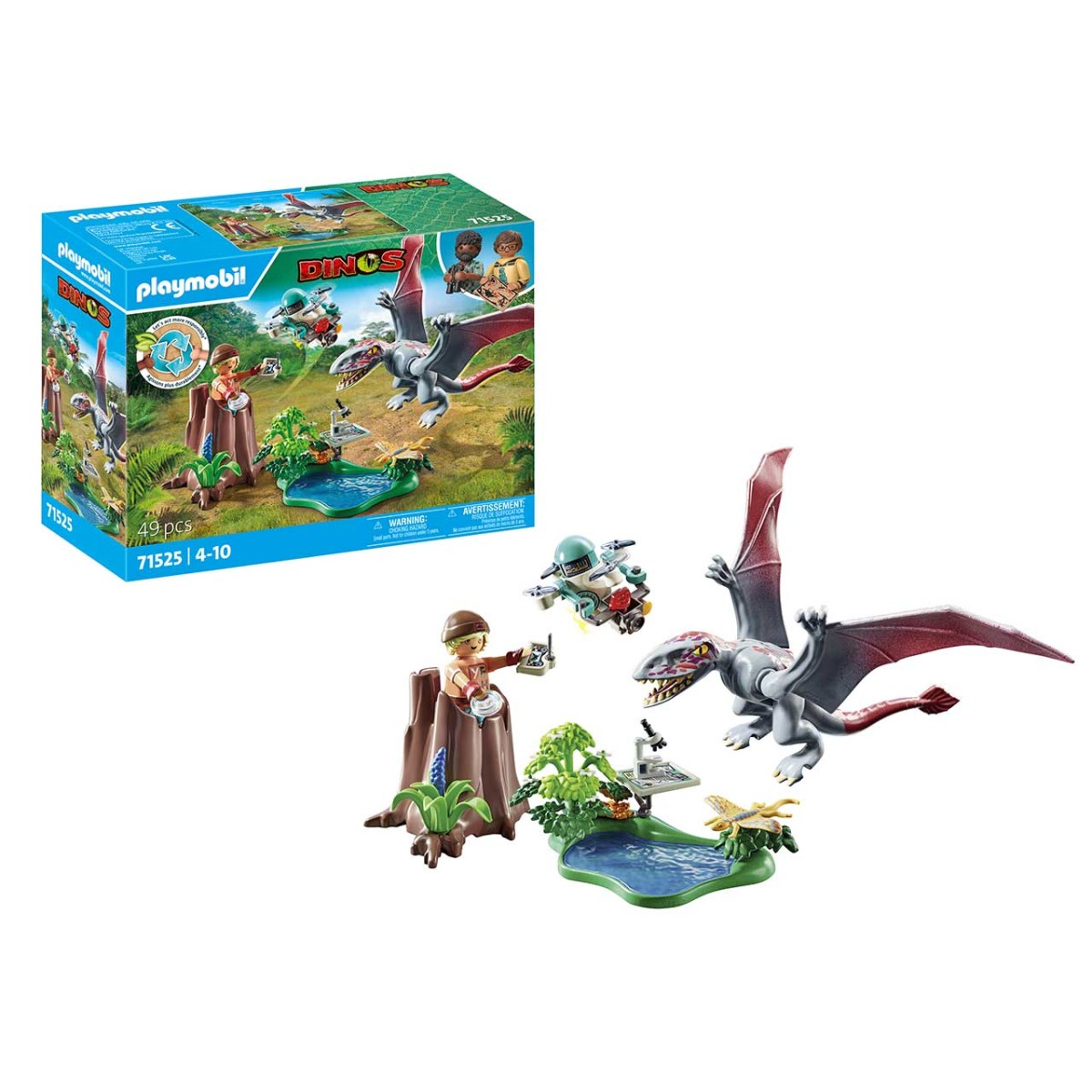 PLAYMOBIL DINOS Alla ricerca del Dimorphodon 71525