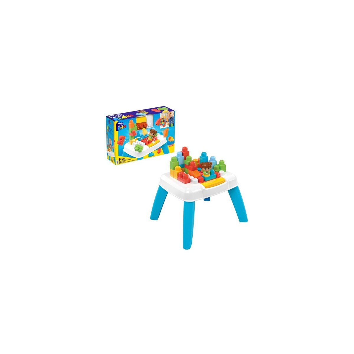 MEGA BLOCKS TAVOLO CON COSTRUZIONI