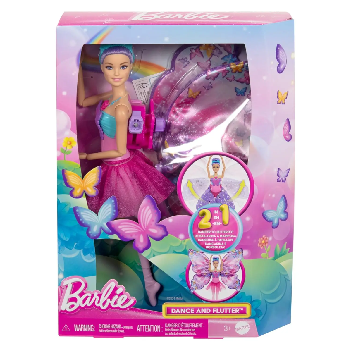 BARBIE 2 IN 1 BALLERINA E FARFALLA