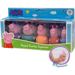 PEPPA PIG FAMILY SQUEEZES 5 PERSONAGGI