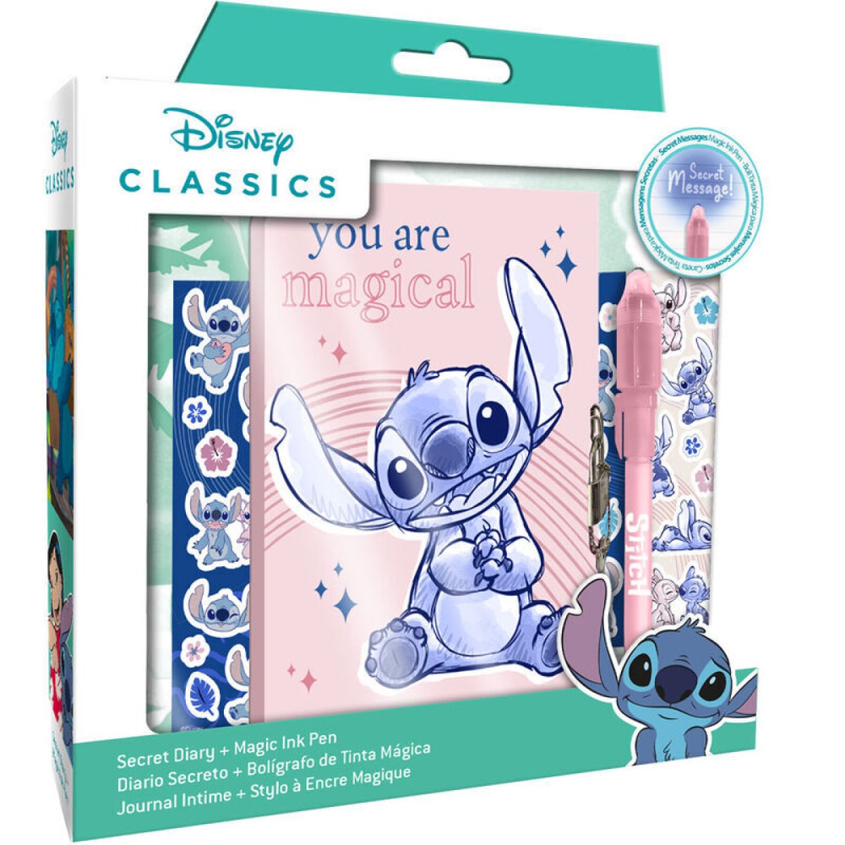 STITCH DIARIO SEGRETO CON PENNA