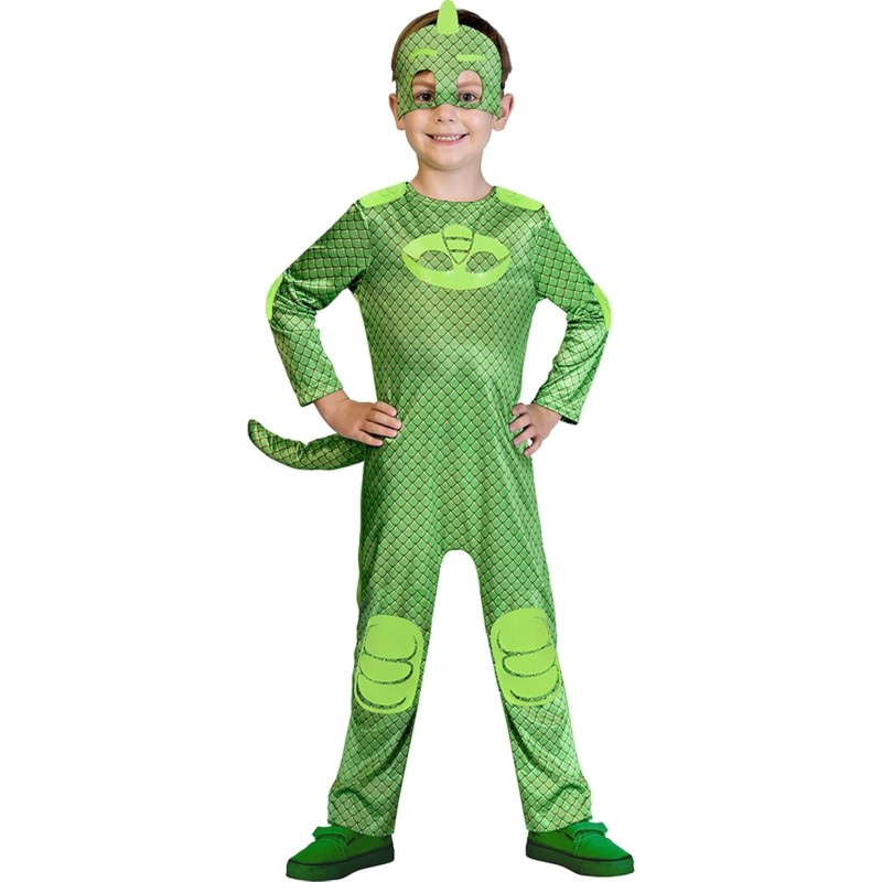 PJMASKS GEKO TRAVESTIMENTO CON TUTA E MASCHERA 4/6 ANNI