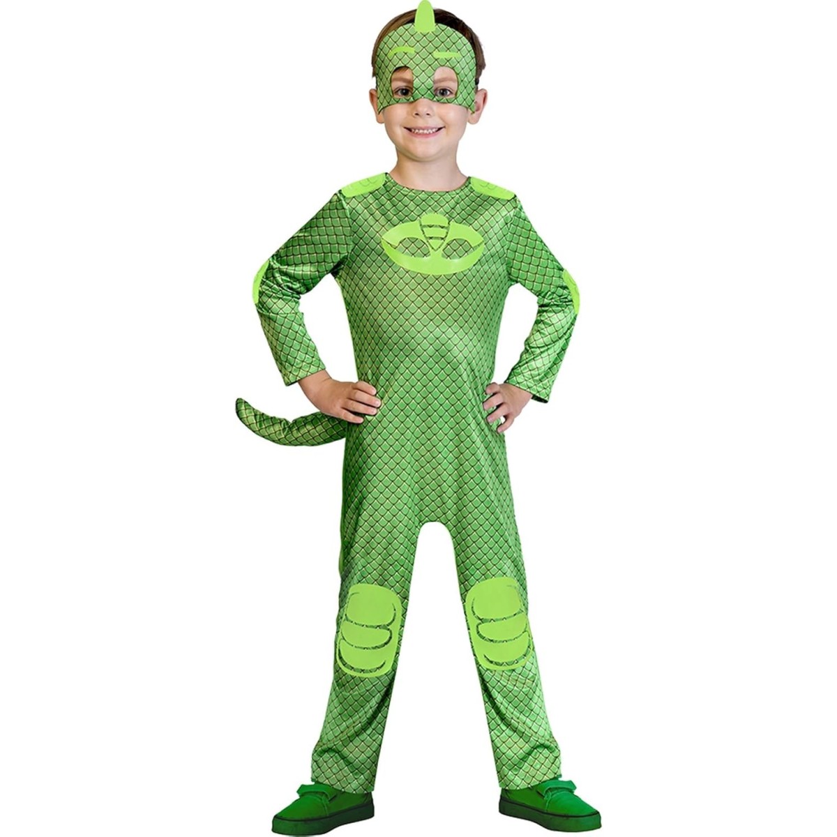 PJMASKS GEKO TRAVESTIMENTO CON TUTA E MASCHERA 4/6 ANNI