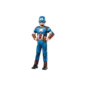 CAPITAN AMERICA TRAVESTIMENTO CON MUSCOLI 3-4 ANNI