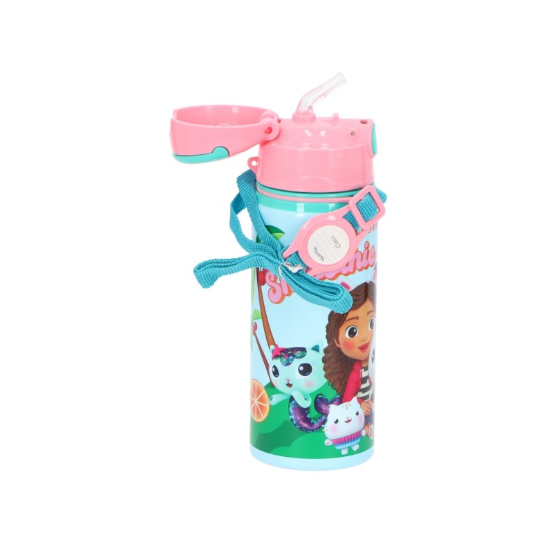 GABBY DOLLHOUSE BORRACCIA IN ALLUMINIO CON TRACOLLA 600ML.