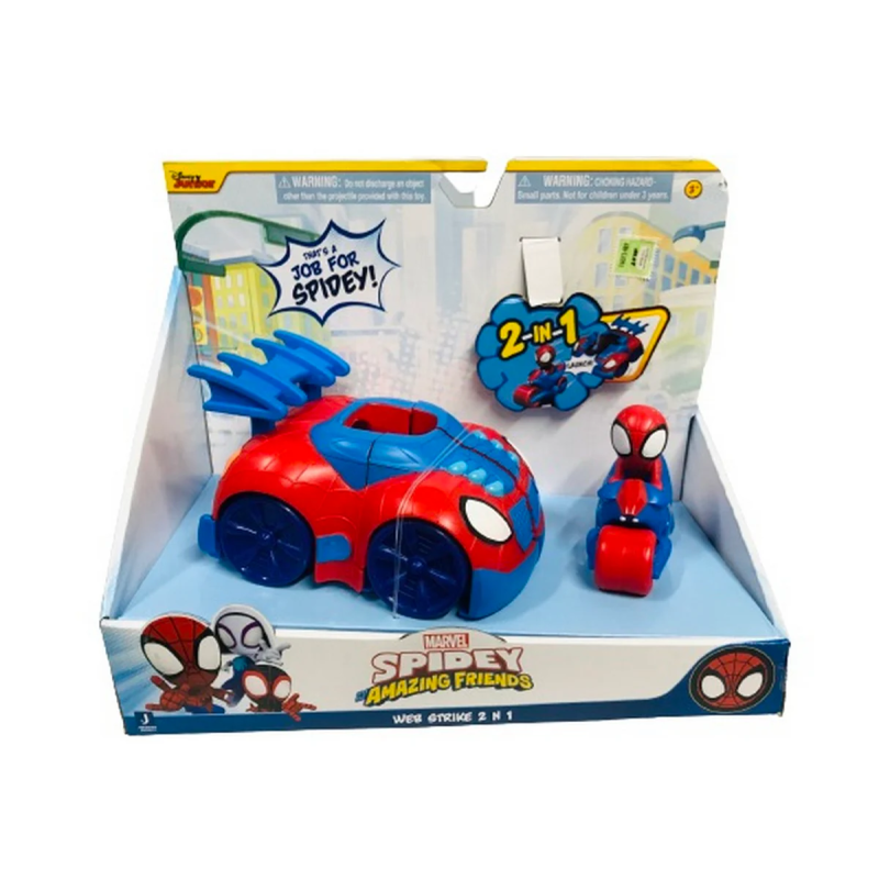 SPIDEY E I SUOI AMICI AUTO WEBSTRIKE 2 IN 1