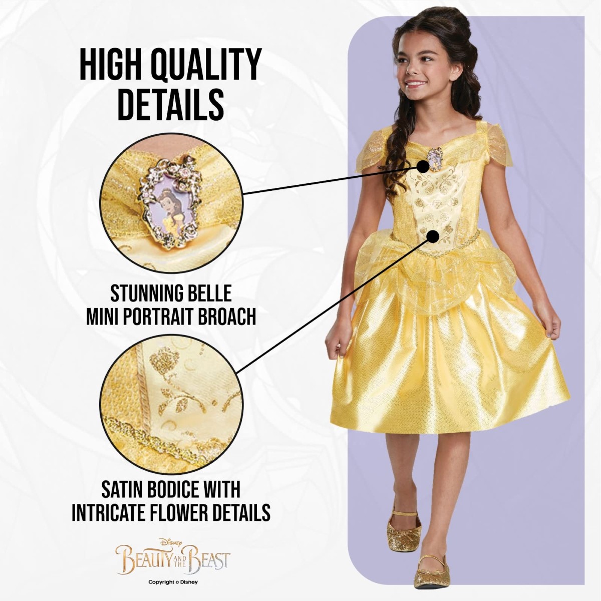 PRINCESS BELLE  TRAVESTIMENTO CLASSIC 3/4 ANNI