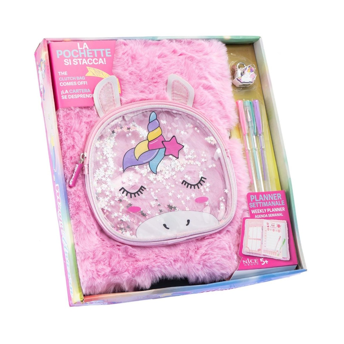 MAGIC UNICORN MAXI PLANNER CON POCHETTE