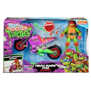 TURTLES NINJA TMNT RAFFAELLO CON MOTO