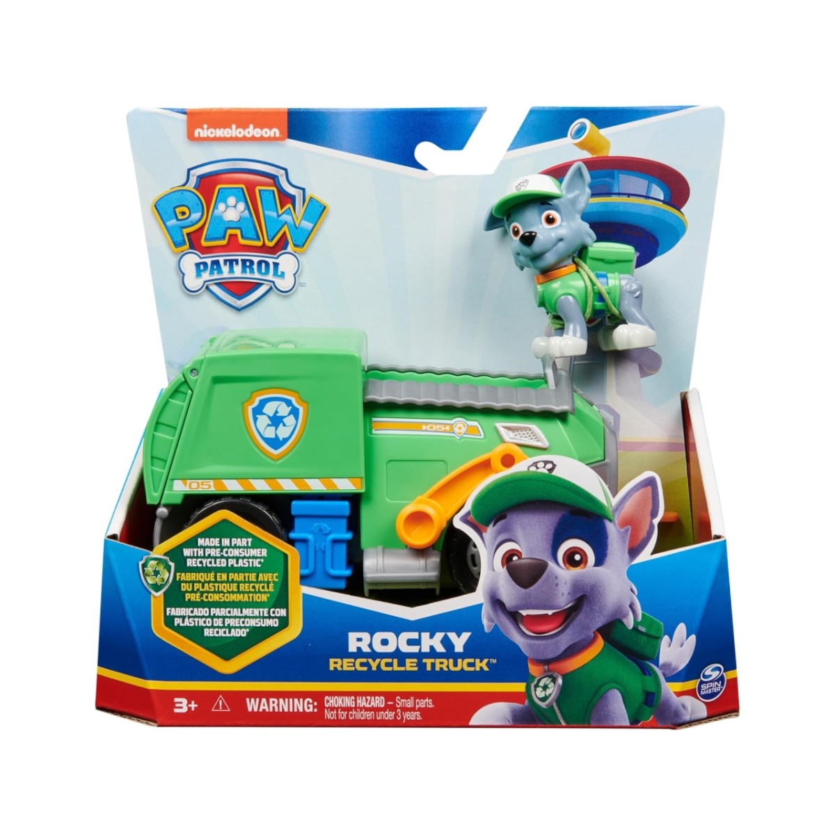 PAW PATROL ROCKY VEICOLO CON PERSONAGGIO
