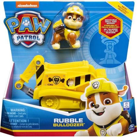 PAW PATROL RUBBLE VEICOLO CON PERSONAGGIO