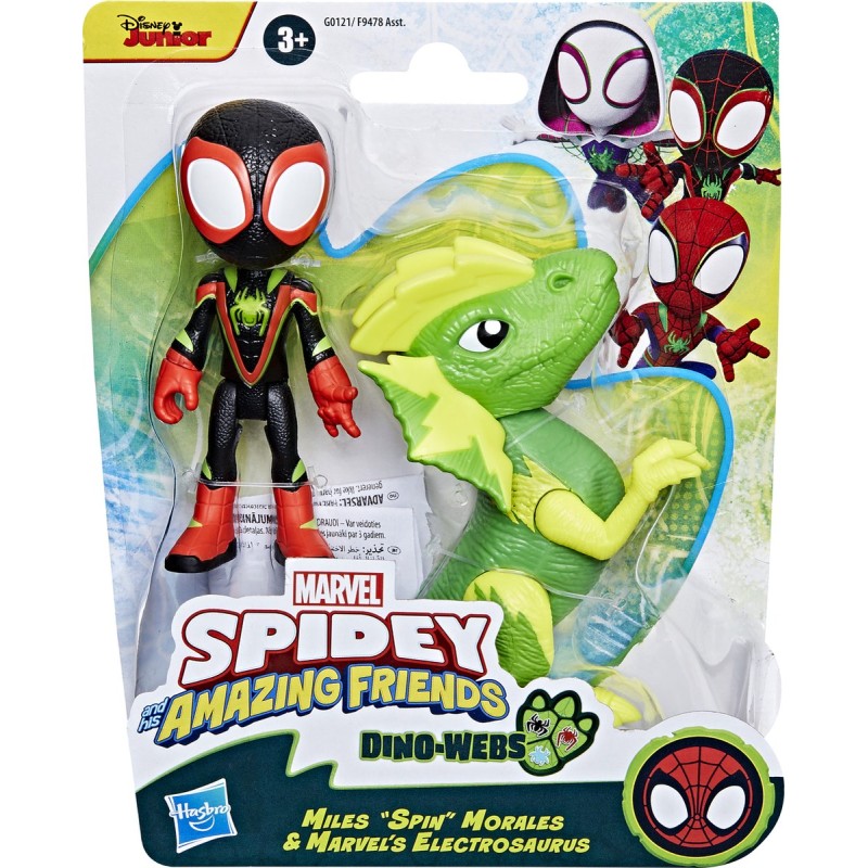 SPIDEY DINO WEBS MILES MORALES CON DINO