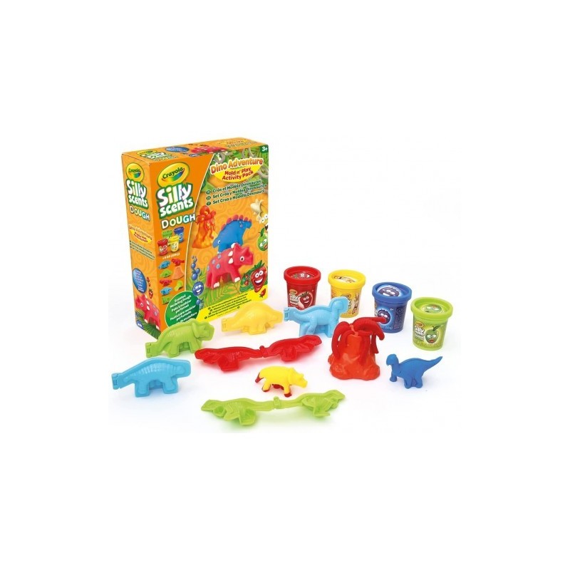 SILLY SCENT DOUGH SET CREA E MOD. DINOSAURI