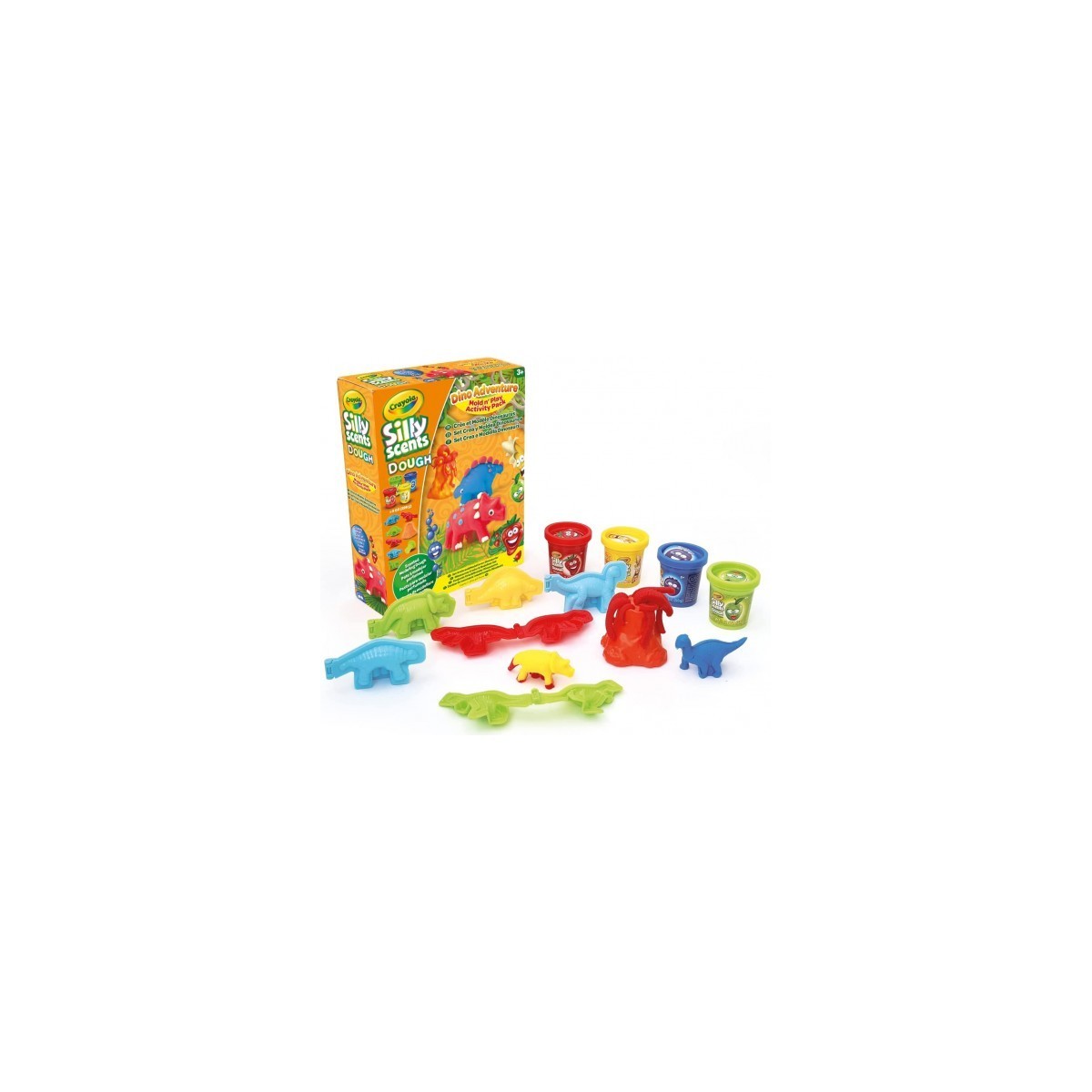 SILLY SCENT DOUGH SET CREA E MOD. DINOSAURI