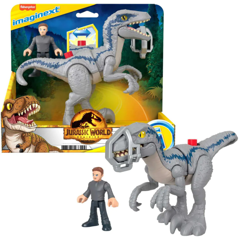 JURASSIC WORLD IMAGINEX DINOSAURO CON PERSONAGGIO