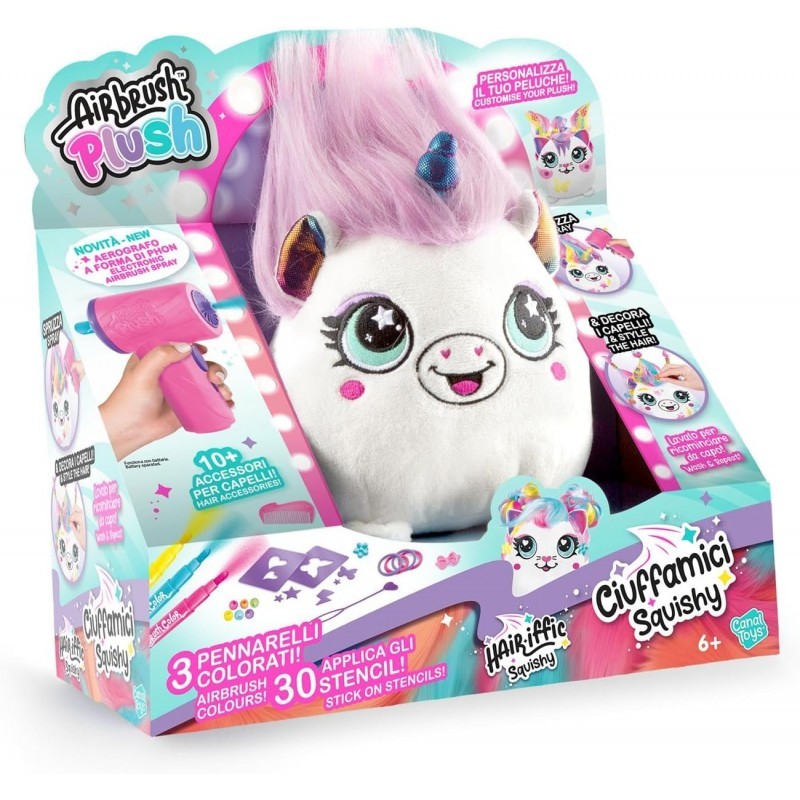 AIRBRUSH PLUSH CIUFFAMICI SQUISHY VIOLA