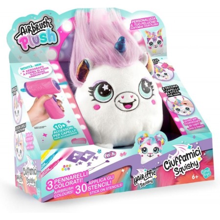 AIRBRUSH PLUSH CIUFFAMICI SQUISHY VIOLA