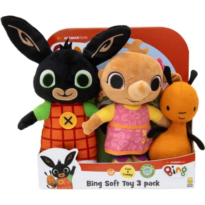 BING SET 3 PERSONAGGI PELUCHE 30CM.