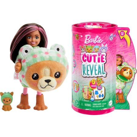BARBIE SKIPPER CUTIE REVEAL TEDDY FROG