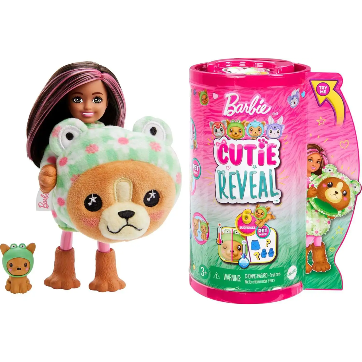 BARBIE SKIPPER CUTIE REVEAL TEDDY FROG