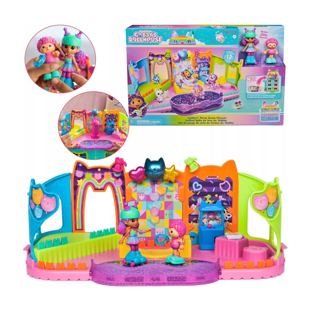 GABBY'S DOLLHOUSE GABBY'S PARTY ROOM PLAYSET
