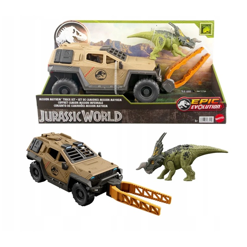 JURASSIC WORLD CAMION MISSIONE MAYHEM