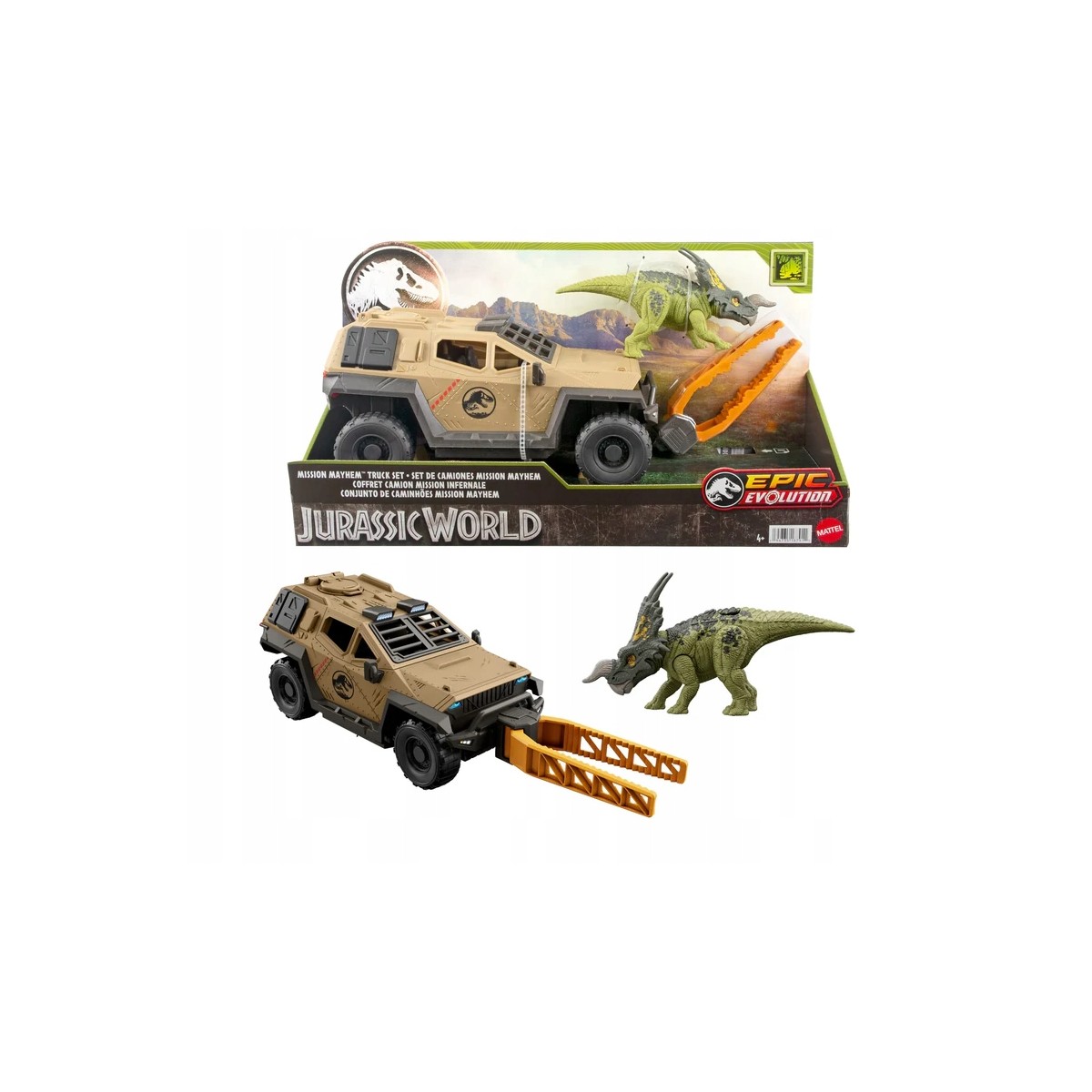 JURASSIC WORLD CAMION MISSIONE MAYHEM