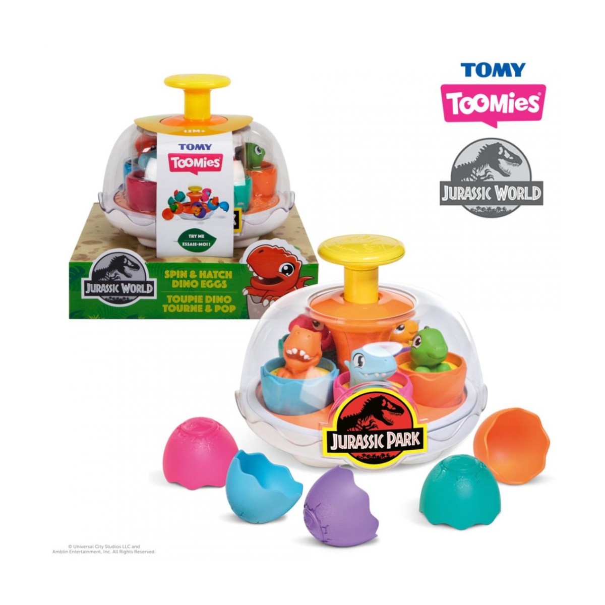 TOOMIES DINO UOVA SPIN & HATCH