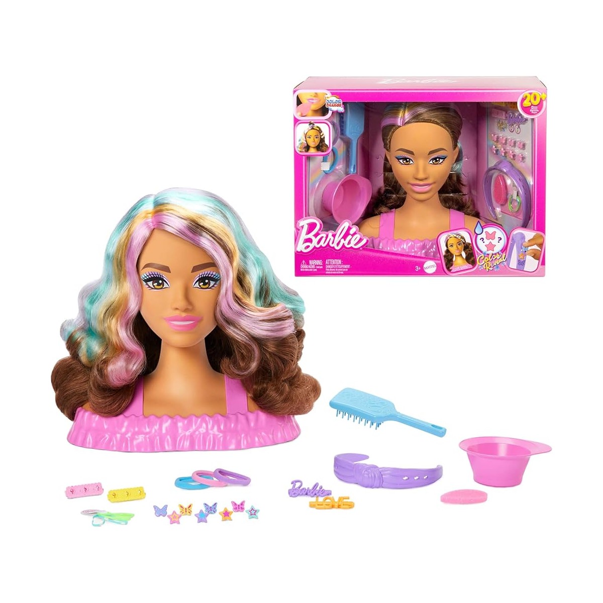 BARBIE TESTA DELUXE STYLING CASTANA JFG82