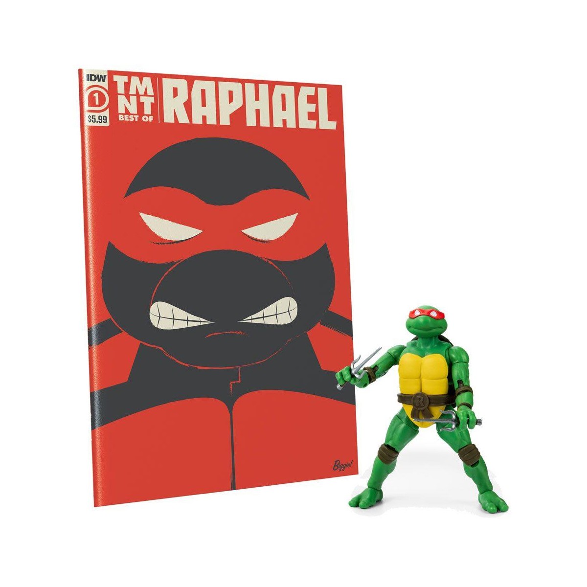 TURTLES NINJA COMIC BOOK & ACTION FIGURE