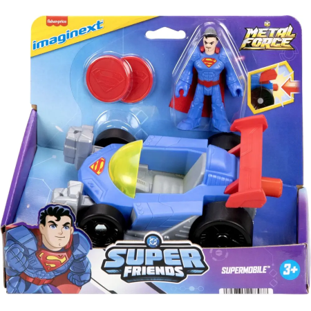 DC COMICS IMAGINEX SUPERMAN CON VEICOLO