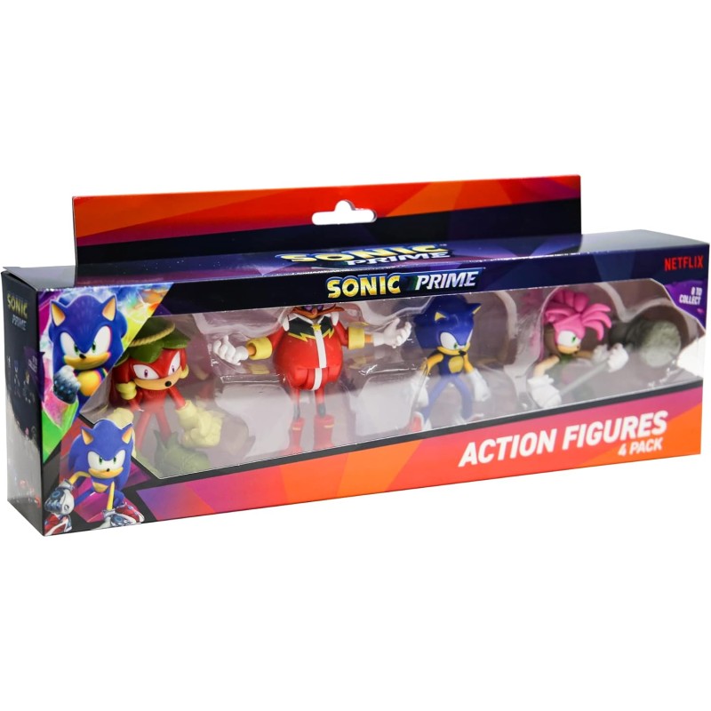 SONIC PRIME ACTION FIGURE 4 PACZK
