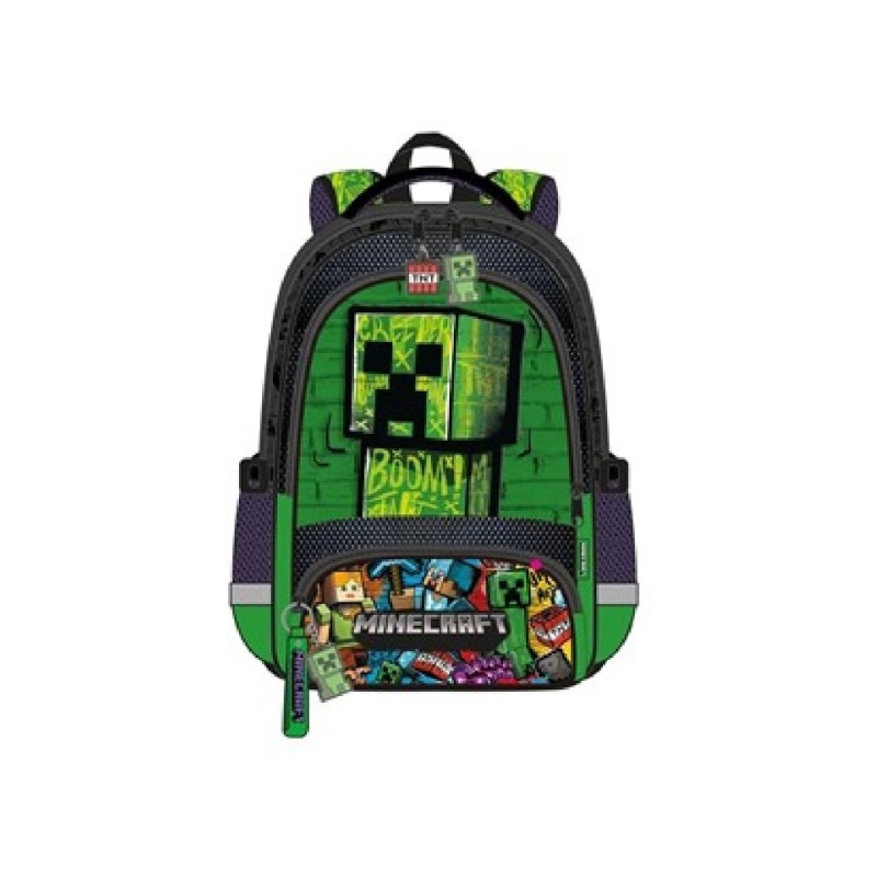 MINECRAFT ZAINO 3 SCOMPARTI