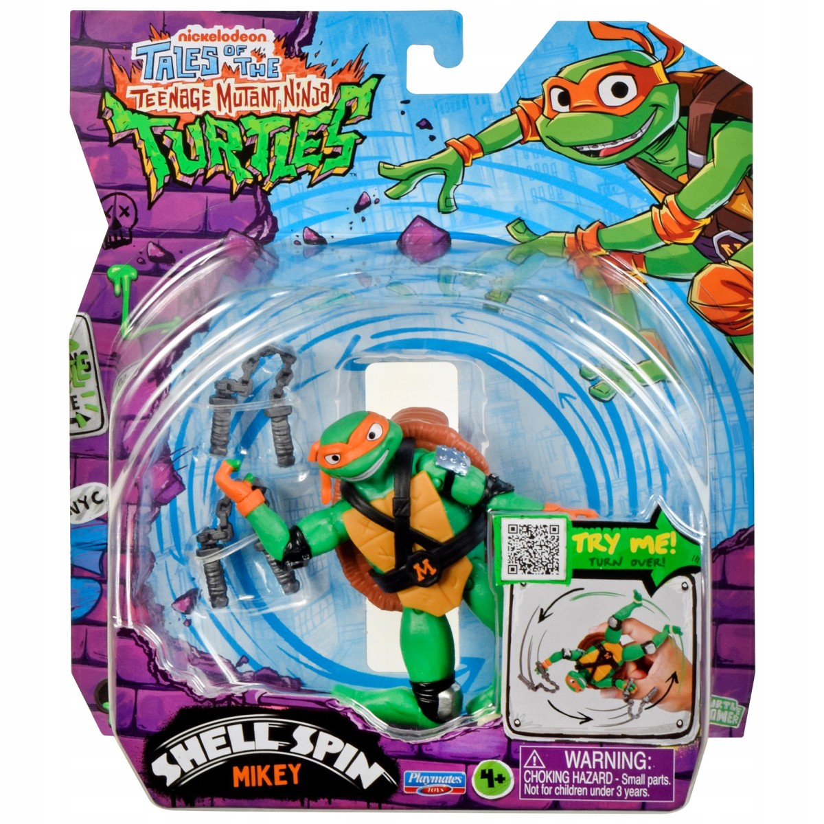TURTLES NINJA SHELL SPIN MICHELANGELO