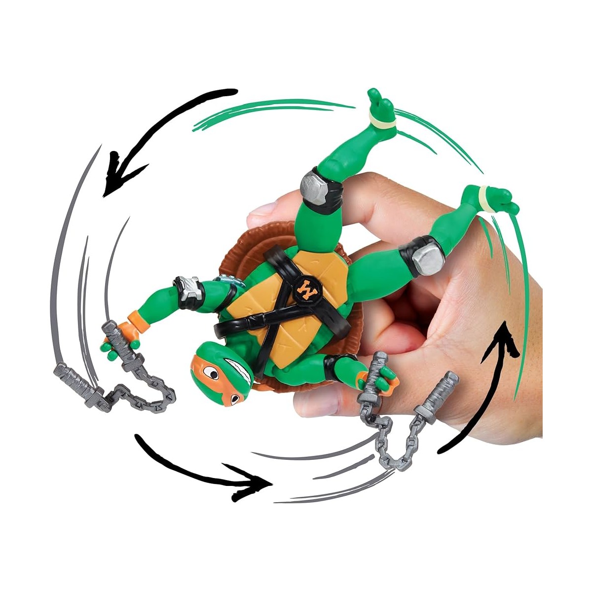 TURTLES NINJA SHELL SPIN MICHELANGELO
