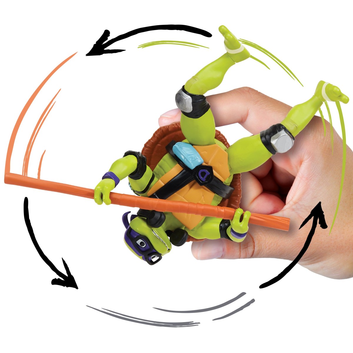 TURTLES NINJA SHELL SPIN DONATELLO