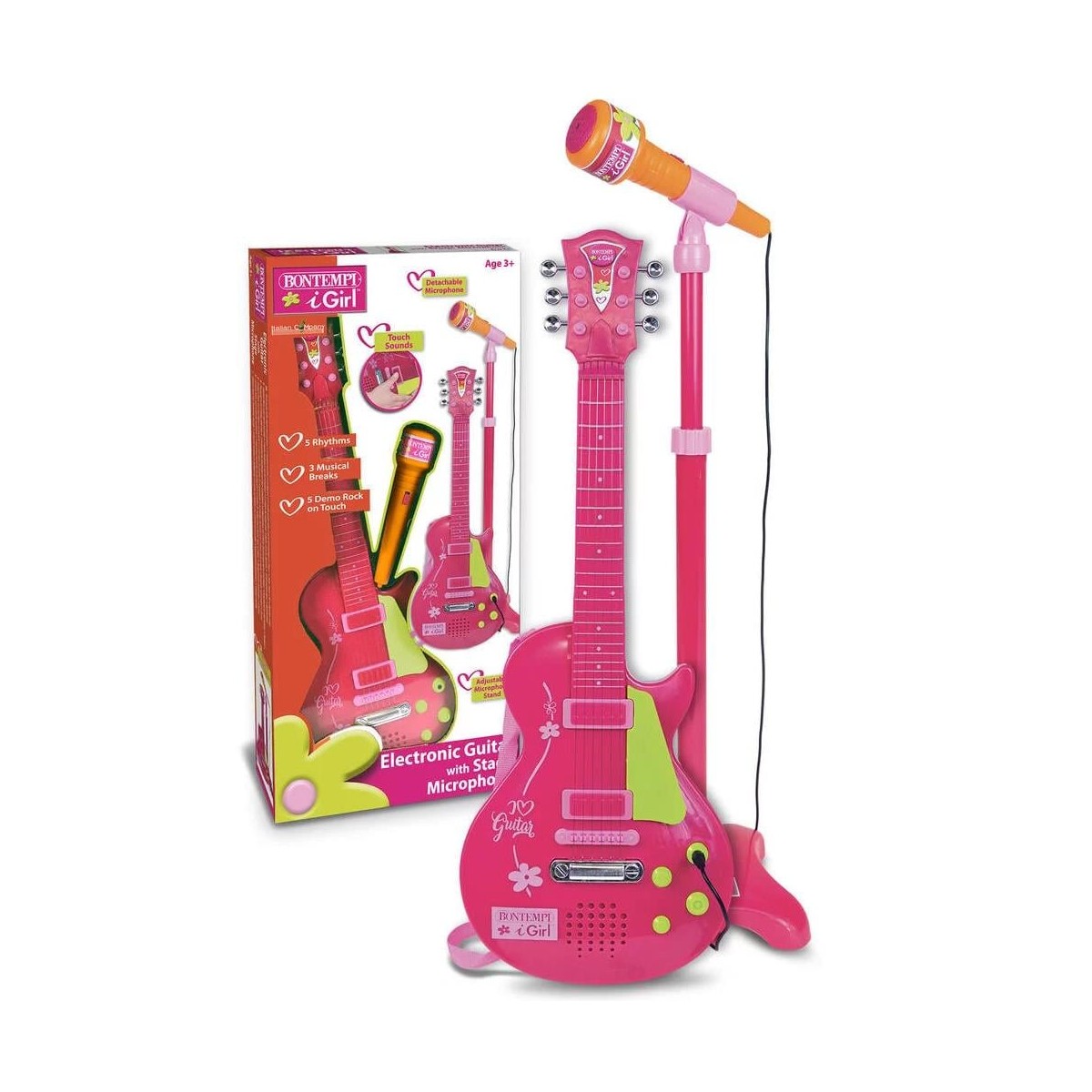 Chitarra Rock con Microfono da Palco
