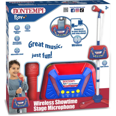 Microfono con asta wireless