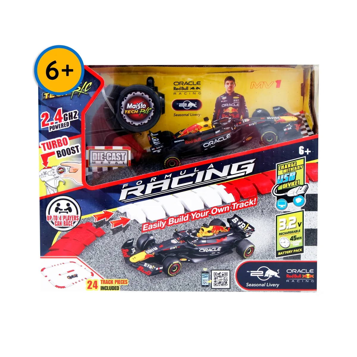FORMULA RACING AUTO RED BULL R/C C/CIRCUITO