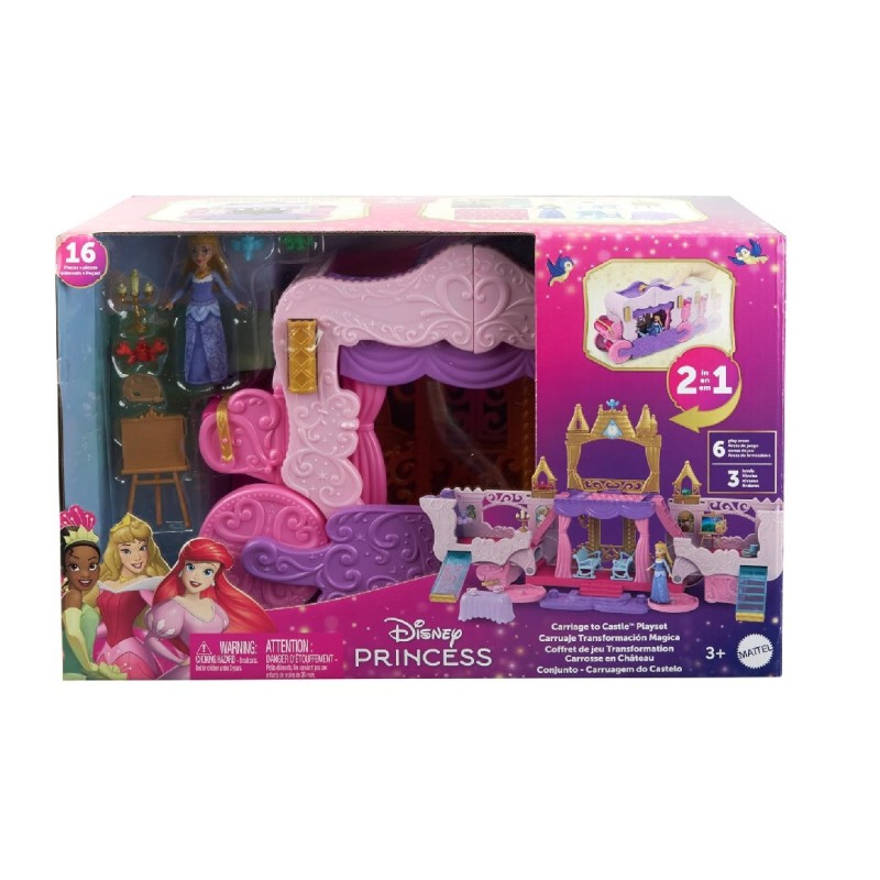 PRINCESS CARROZZA/CASTELLO PLAYSET 2 IN 1