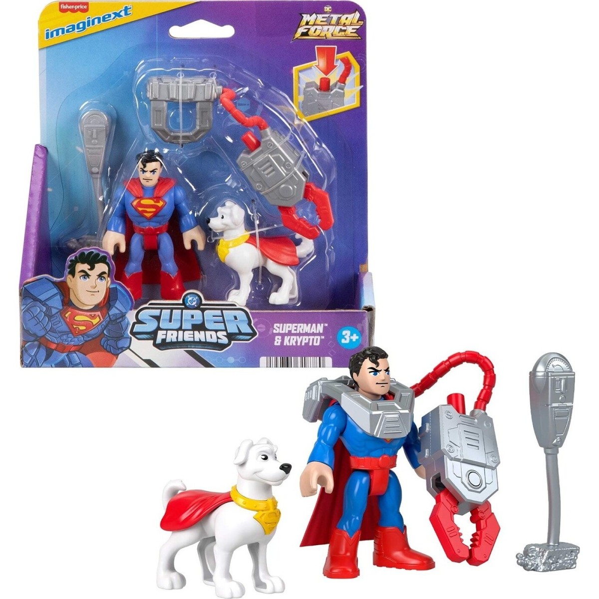IMAGINEX SUPER FRIENDS SUPERMAN & CRIPTO