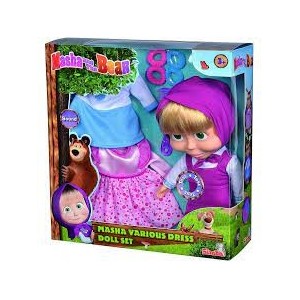 MASHA DOLL CM 30 CM. C/2 ABITI