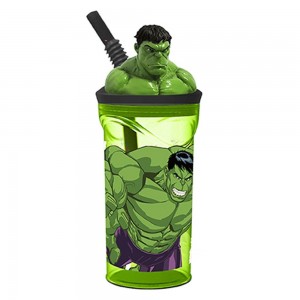 HULK BICCHIERE 3 D