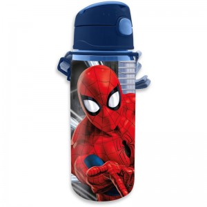 SPIDERMAN BORRACCIA ALLUMINIO CON CANNUCCIA