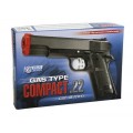 PISTOLA AIR SOFT COMPACT NERA GAS