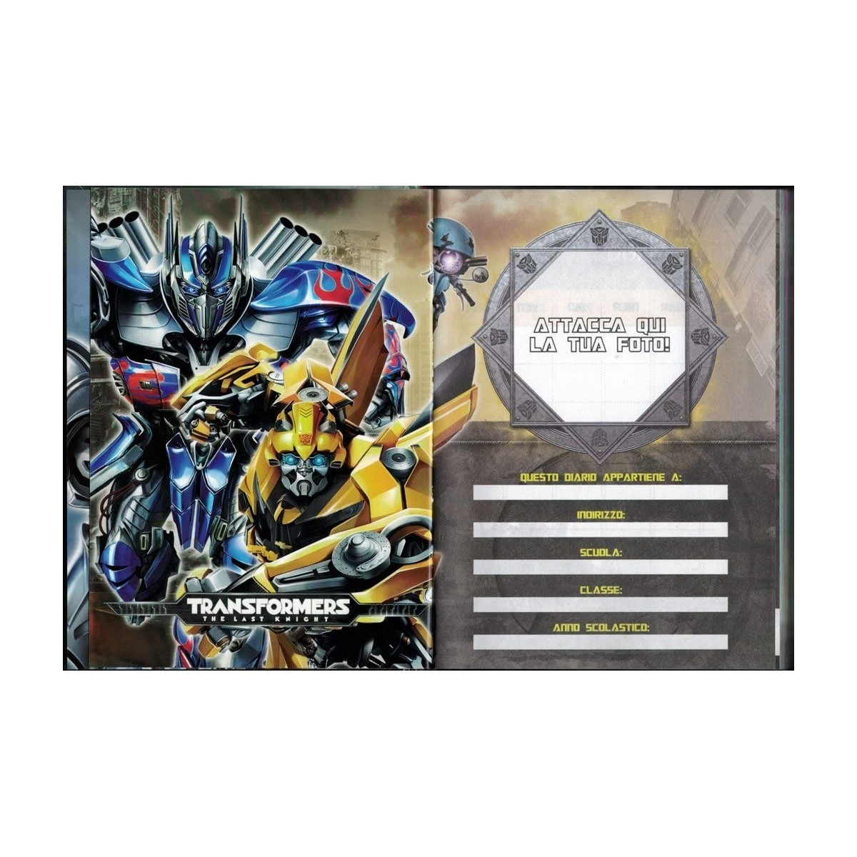 TRASFORMERS DIARIO 12 MESI